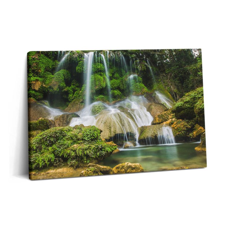 Obraz na płótnie Wallfluent 60x40 cm Naturalny dziki wodospad 1 szt.