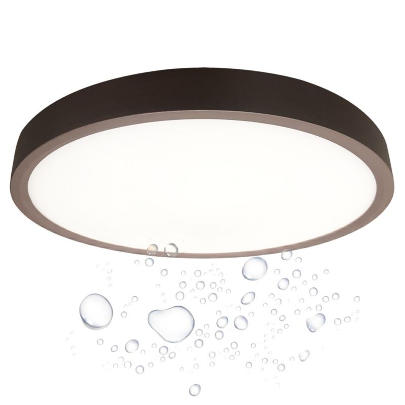 Plafon sufitowy LED hermetyczny LL NORIK 18W okrągły IP44 27cm kolor kawowy (66951) 1 szt.