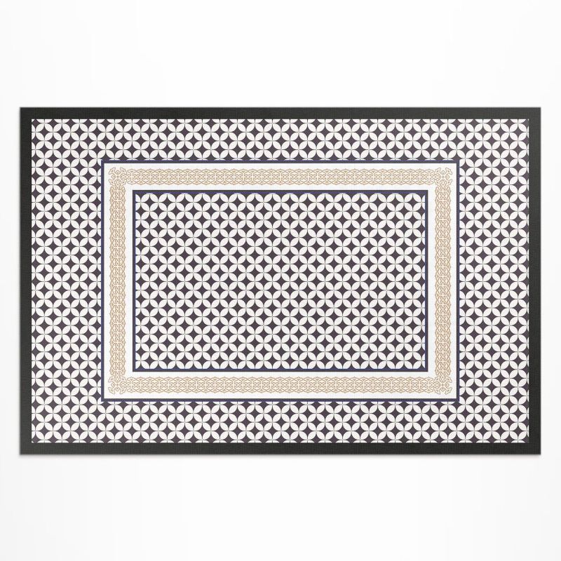 Zewnętrzny Dywan Winylowy Wallfluent 150x225 cm Geometryczny warkocz elegancka mozaika 1 szt.