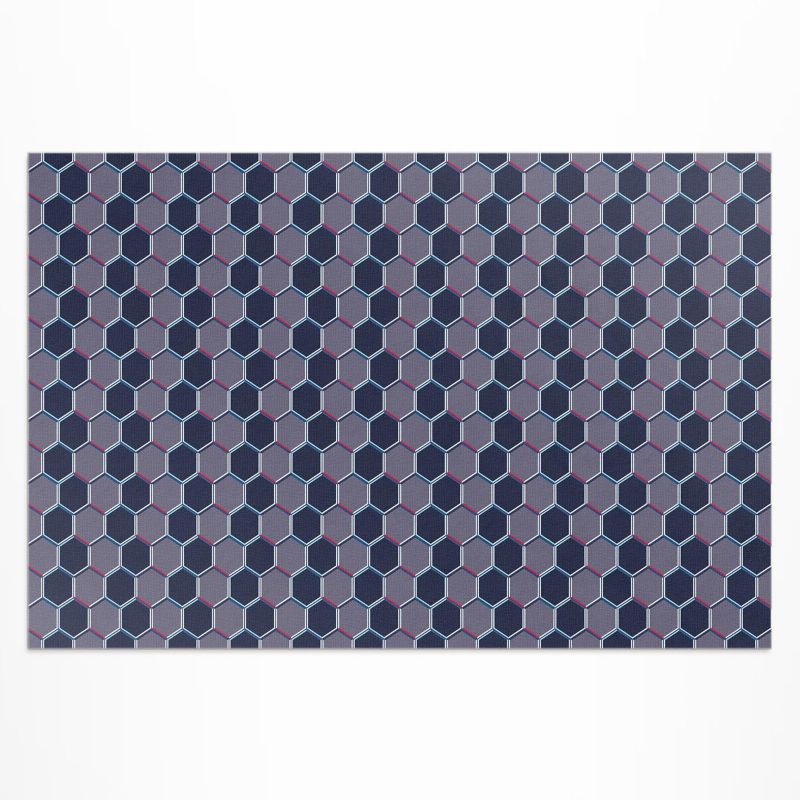 Balkonowy Dywan Winylowy UV Wallfluent 80x120 cm Heksagony 3d drobna mozaika 1 szt.