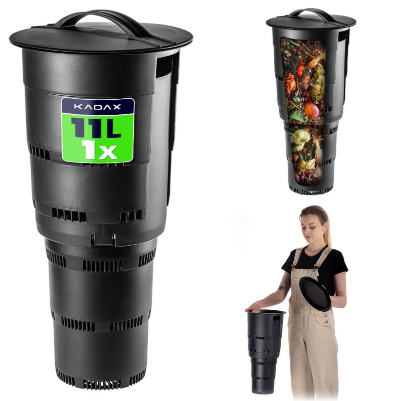 Kompostownik KADAX Podziemny 11L modułowy Kompost Ogrodowy Odpady Do Wkopywania 1szt.