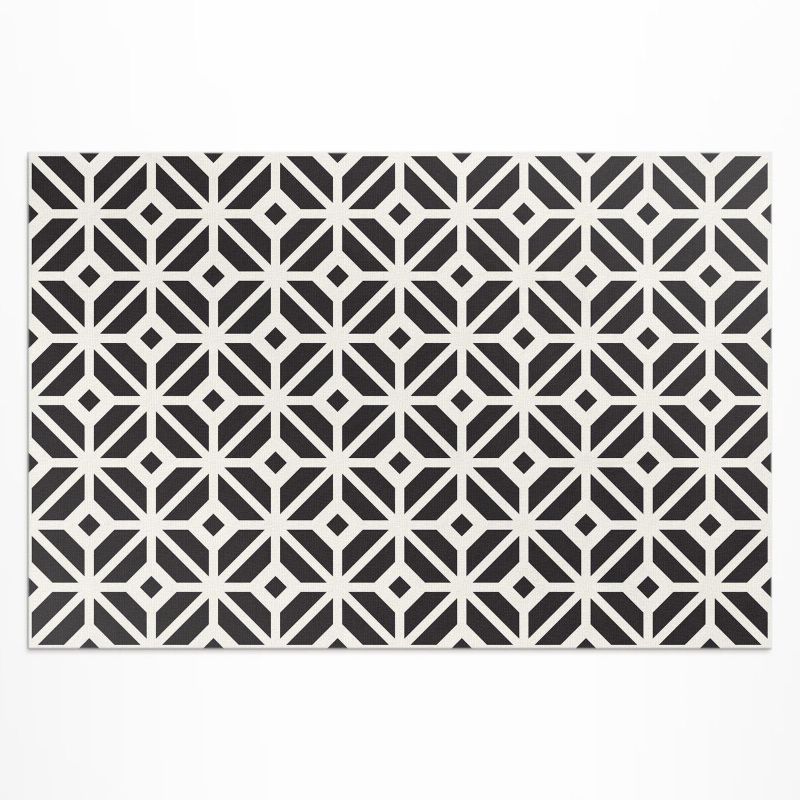 Dywan Winylowy Z Nadrukiem Wallfluent 80x120 cm Regularne kafelki modna mozaika 1 szt.