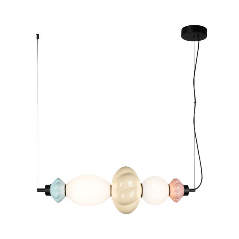 Lampa wisząca Italux TORDI beżowa 1 x LED 18W 2208lm wym:120x80x20cm IP20 -1 szt.