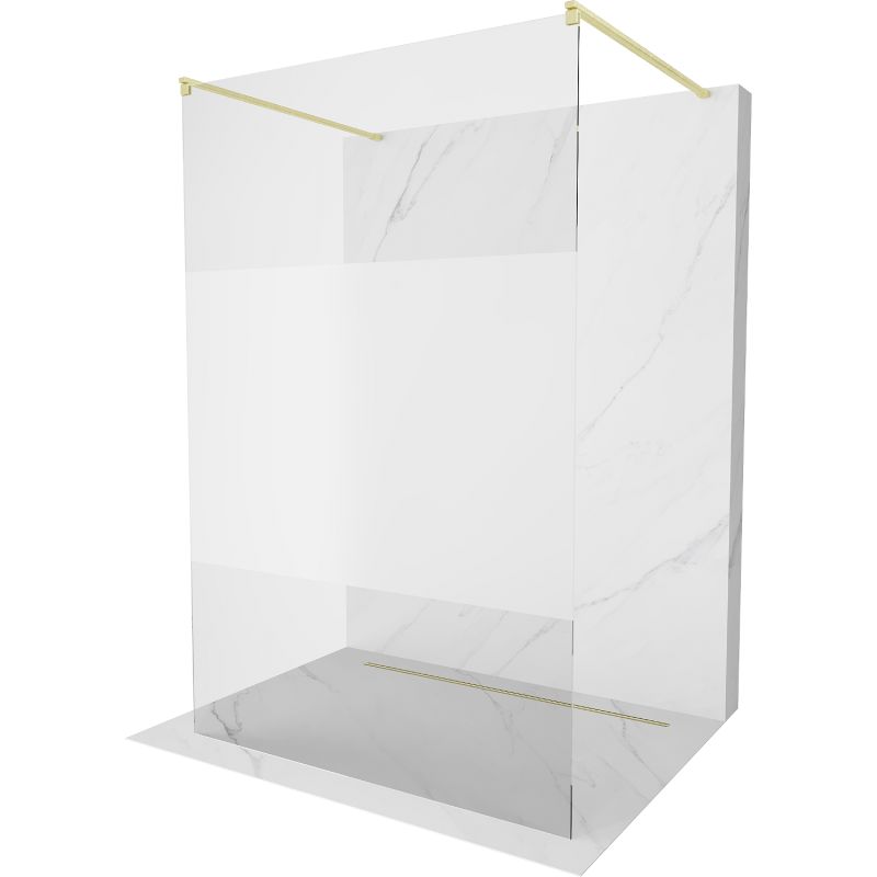 Ścianka prysznicowa Mexen Kioto złoty 130x200 cm 800-130-002-55-35 1 szt.