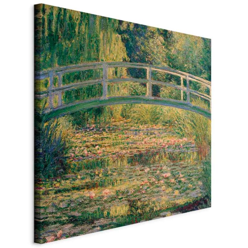 Obraz Artgeist Mostek w Giverny 40 x 40 cm płótno włoskie 1 szt