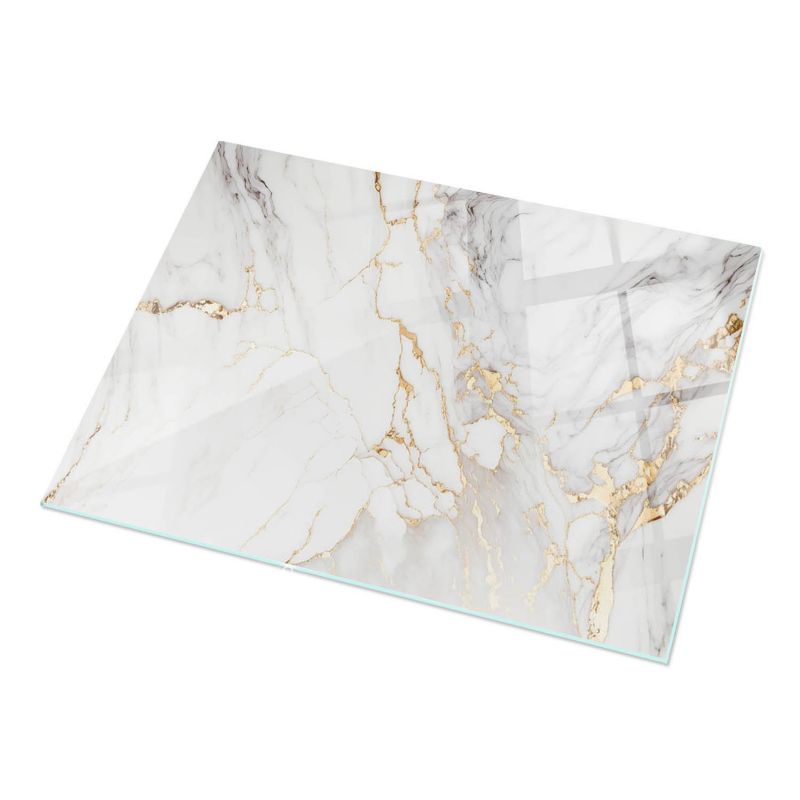 Płyta Na Blat Kuchenny ArtPrintCave 120x80 cm Elegancki marmur z żyłkami Stolik Pomocniczy Design Loft DIY 1 szt.