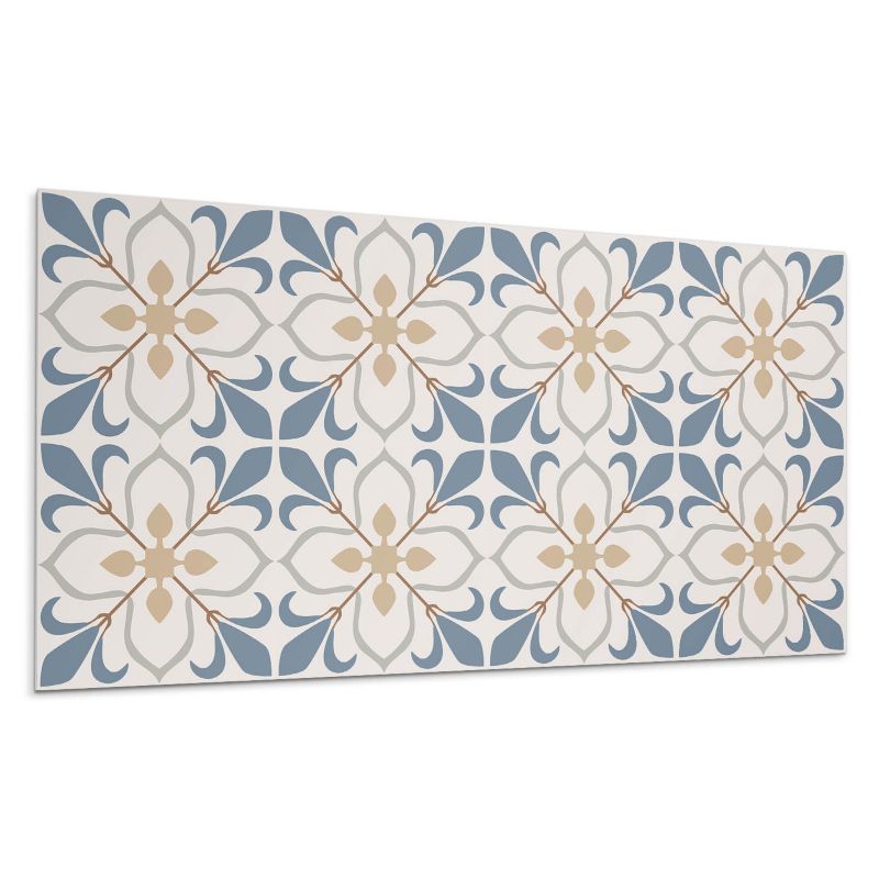 Panel samoprzylepny Wallfluent 100x50 cm Wzór kwiatów i liści 1 szt.