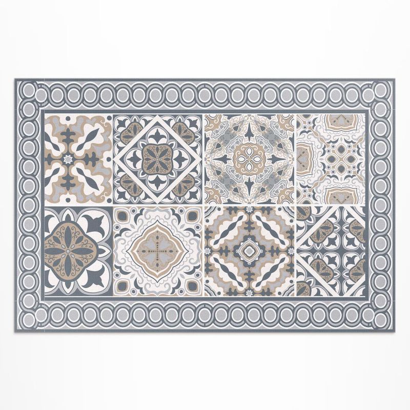 Dywan Winylowy Zewnętrzny Wallfluent 120x180 cm Kafelki i warkocz dekoracyjna mozaika 1 szt.
