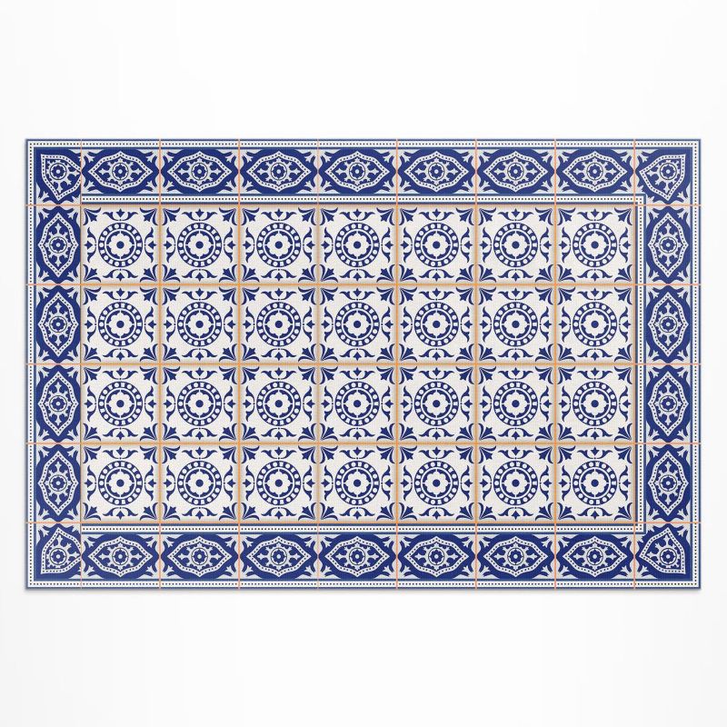 Balkonowy Dywan Winylowy UV Wallfluent 140x210 cm Greckie kafelki dekoracyjna mozaika 1 szt.