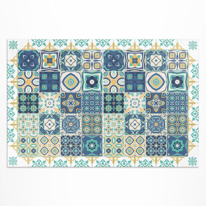 Winylowy Chodnik Zewnętrzny Wallfluent 120x180 cm Hiszpańskie kafelki wzorzysta mozaika 1 szt.