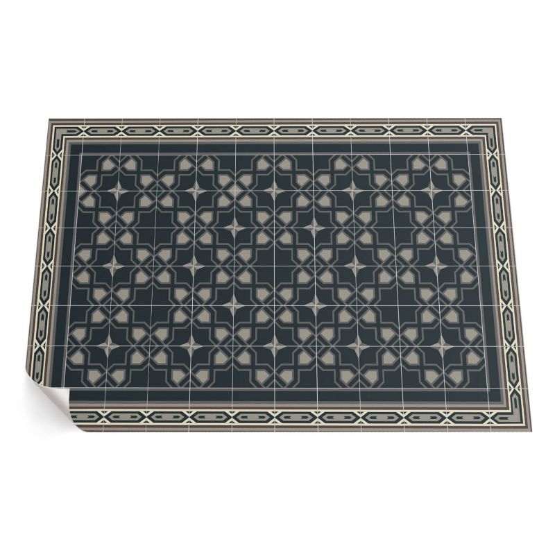 Winylowy Chodnik Zewnętrzny ArtPrintCave 150x225 cm Gwiazdy geometryczne stara mozaika 1 szt.