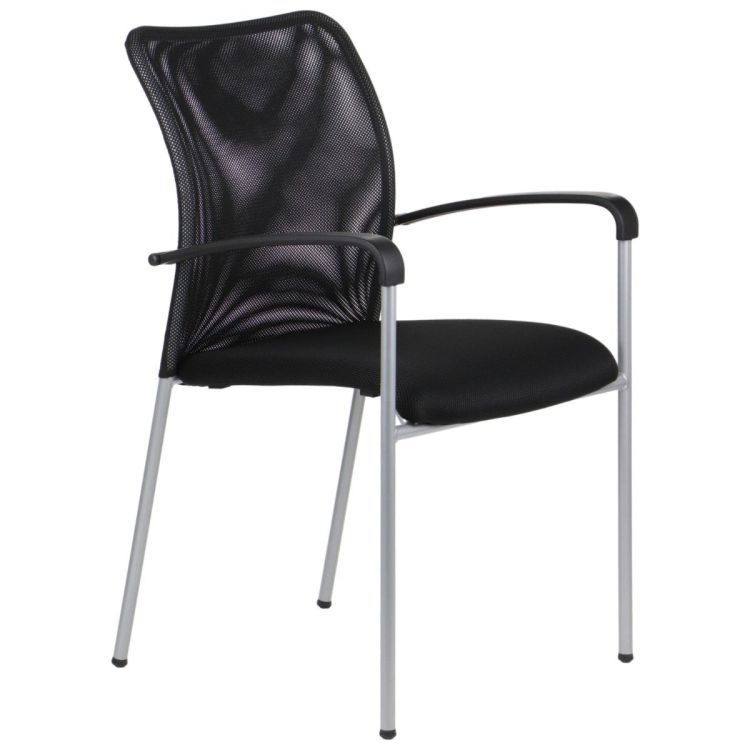 Krzesło Stema biurowe HN-7501 czarne/aluminium 1 szt.
