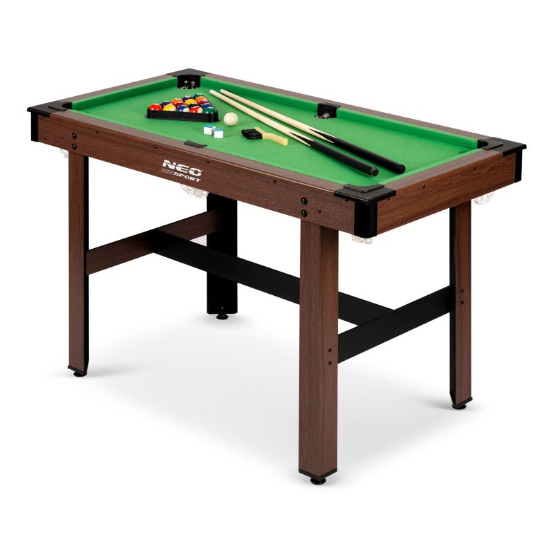 Bilard Neo-sport stół do gry 122x61x76cm NS-807 ciemny brąz 1szt.