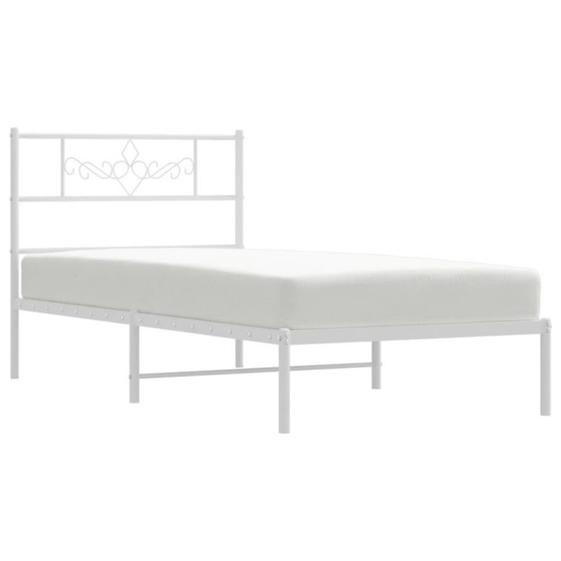 Łóżko metalowe WaszeMeble 75x190 cm białe WM-355306 1 szt.