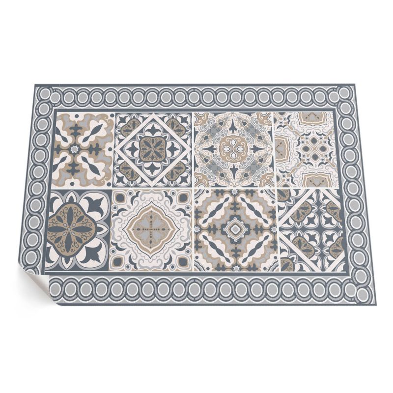 Dywan Winylowy Z Nadrukiem ArtPrintCave 100x150 cm Kafelki i warkocz dekoracyjna mozaika 1 szt.