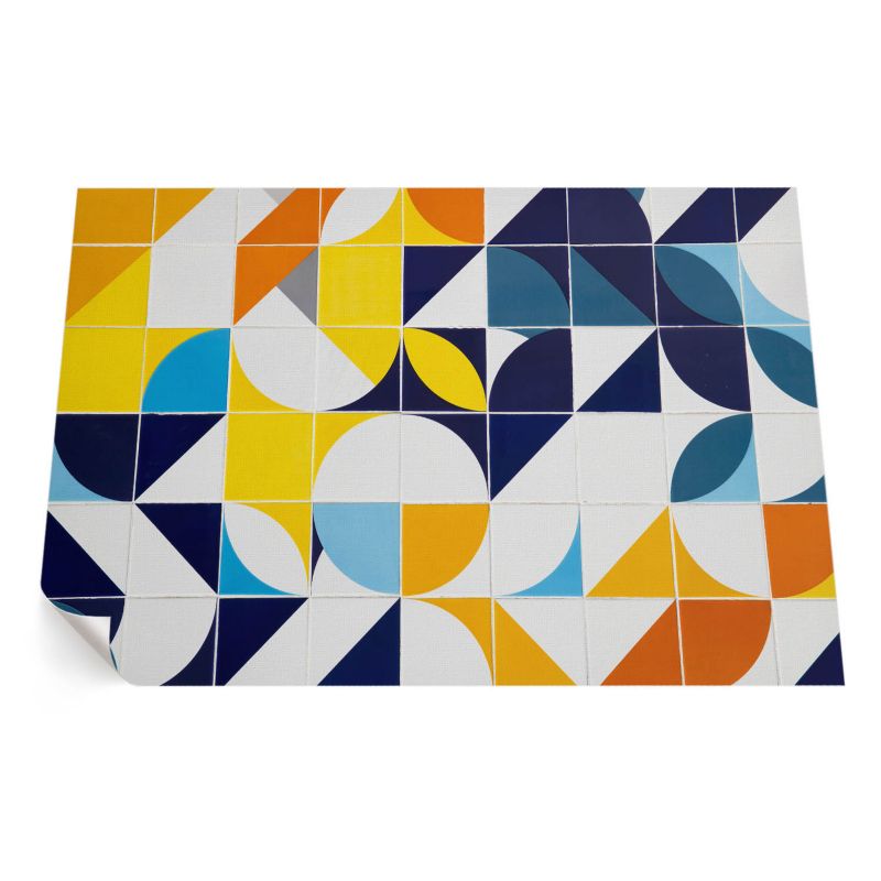 Dywan Winylowy Zewnętrzny ArtPrintCave 150x225 cm Geometryczne kształty nowoczesna mozaika 1 szt.