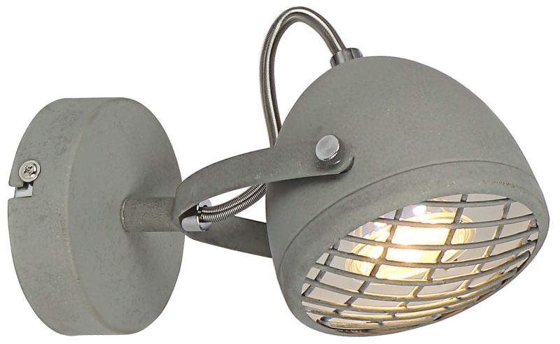 Kinkiet ścienny Candellux Pent szaro-chromowany 1 x GU10 x 50W IP20 wym: 11 x 19 x 10 cm - 1 szt.