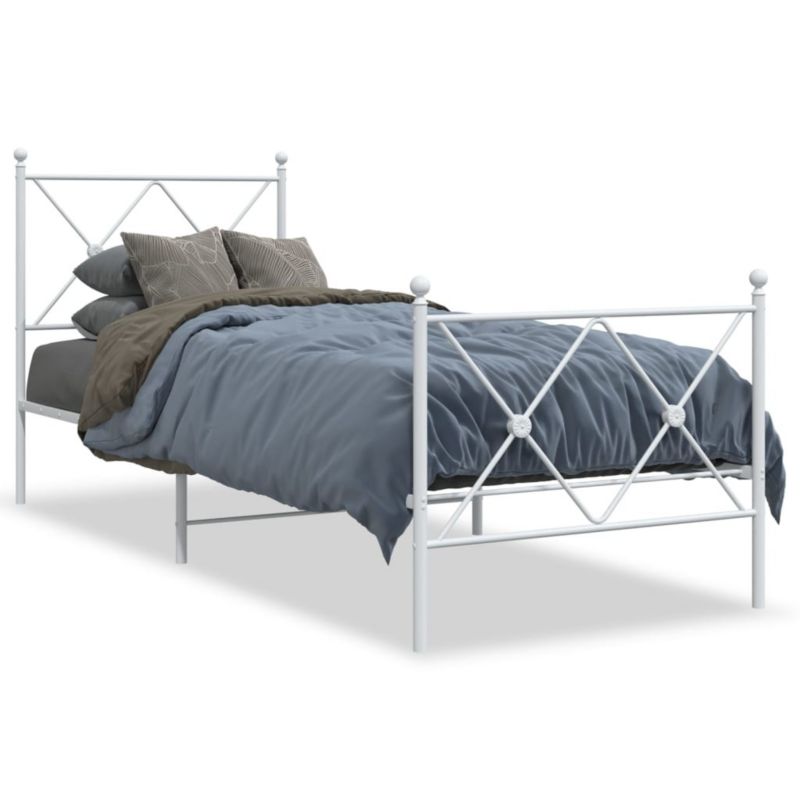 Łóżko metalowe WaszeMeble 80x200 cm biała WM-376560 1 szt.