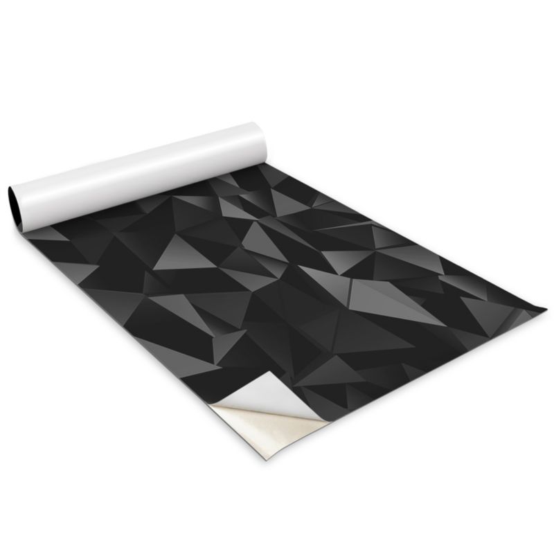 Okleina Meblowa Wallfluent 100x50 cm Ciemne trójkąty efekt 3D Folia Na Meble I Szafki 1 rol.