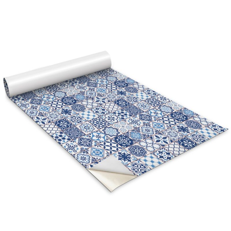 Folia Dekoracyjna Na Meble Wallfluent 100x50 cm Ozdobna mozaika Odporna Folia Samoprzylepna Mat 1 rol.