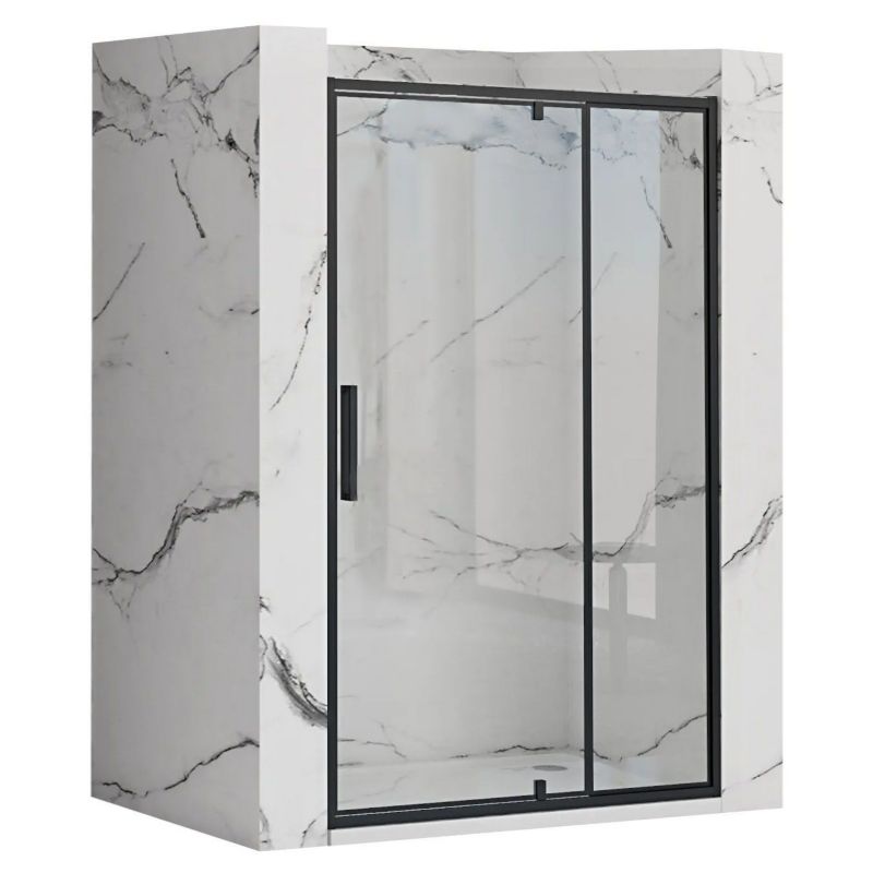 Drzwi Prysznicowe Uchylne Rea Rapid Swing 120 Czarny 2,5X120X195Cm 1 Szt