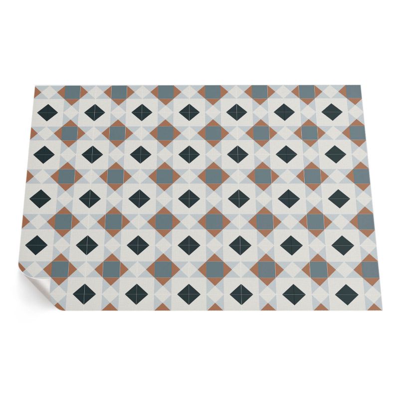 Zewnętrzny Dywan Winylowy ArtPrintCave 80x120 cm Geometryczna mozaika piękne płytki 1 szt.