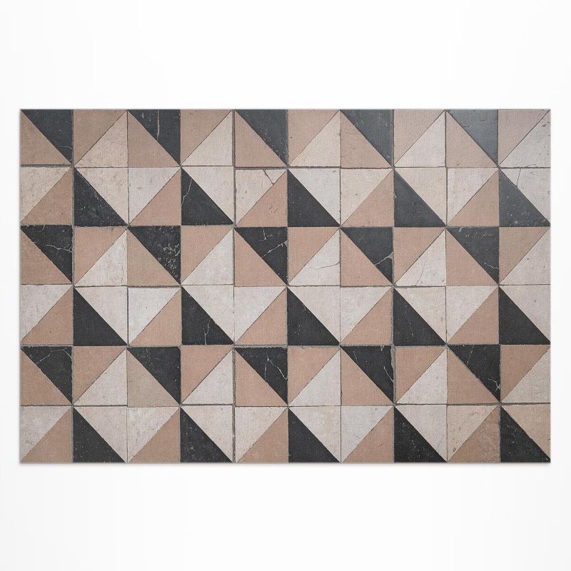 Winylowy Chodnik Zewnętrzny Wallfluent 120x180 cm Tradycyjna mozaika starej kamienicy 1 szt.