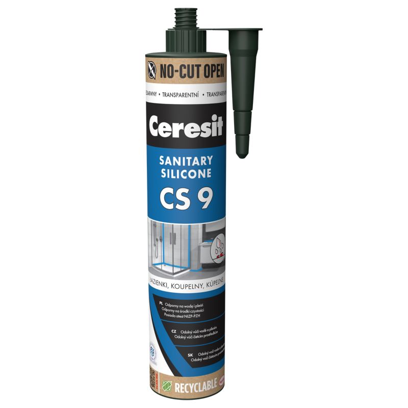 Silikon sanitarny Ceresit CS9 bezbarwny 280 ml