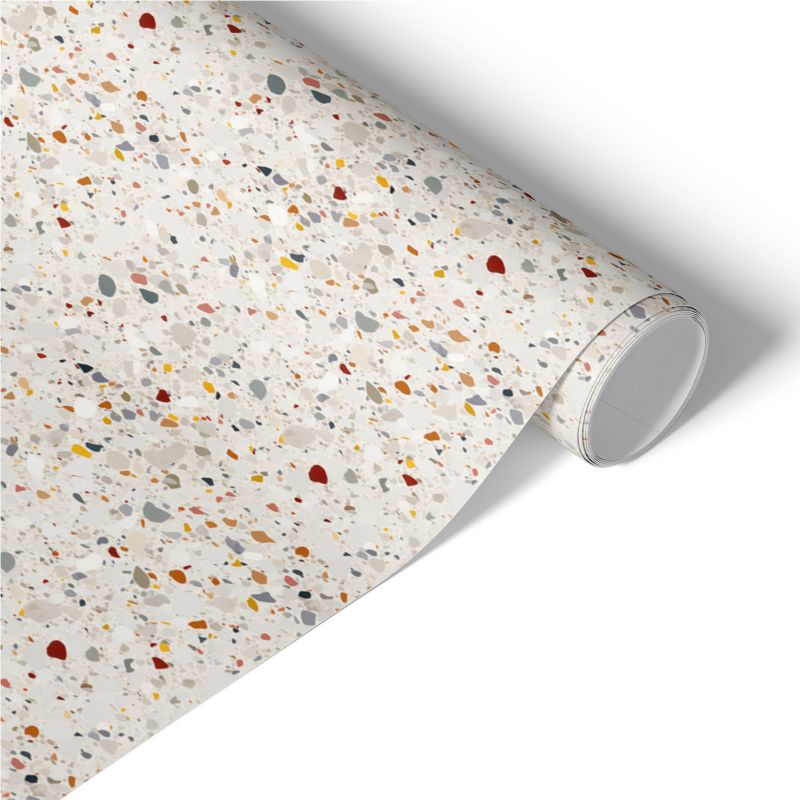 Samoprzylepna Okleina Meblowa Tulup 50x100 cm Mozaika terrazzo Okleina Na Biurko I Regał 1 rol.