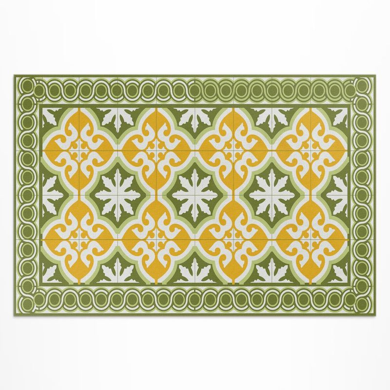 Dywan Winylowy Zewnętrzny Wallfluent 80x120 cm Klasyczne kafelki jaskrawa mozaika 1 szt.