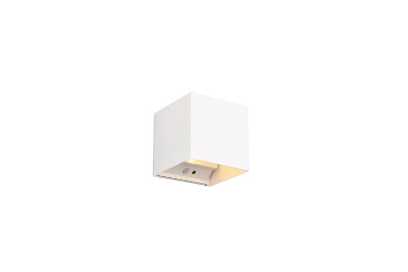 Kinkiet zewnętrzny z czujnikiem RL Talent biały LED 1W 3000K 2x50lm IP44 wym: 10 x 10 x 10,5 cm metal - 1 szt.