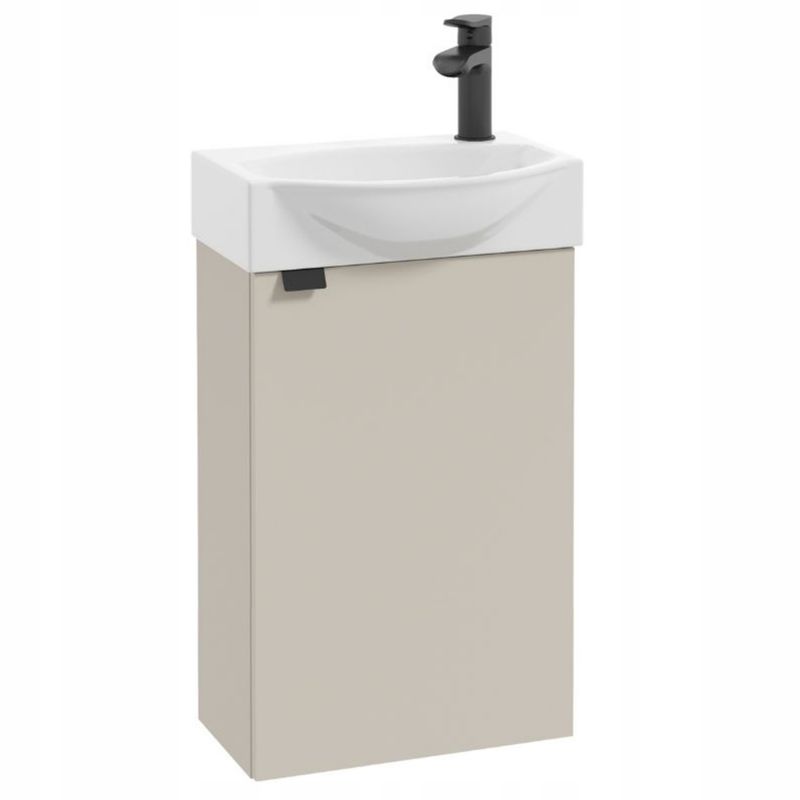 Szafka Łazienkowa Stamar z Umywalką 400 x 220 mm Wisząca Kaszmir Beżowa Mat 1 szt