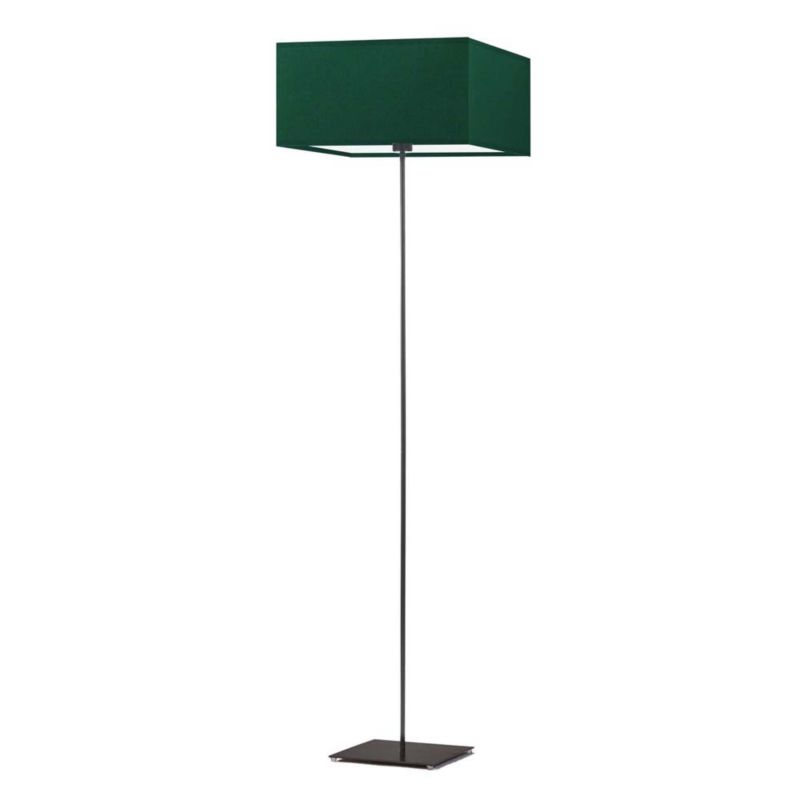 Lampa stojąca Volta Light Factory podłogowa z abażurem butelkowa zieleń kwadrat MOTO 1szt.