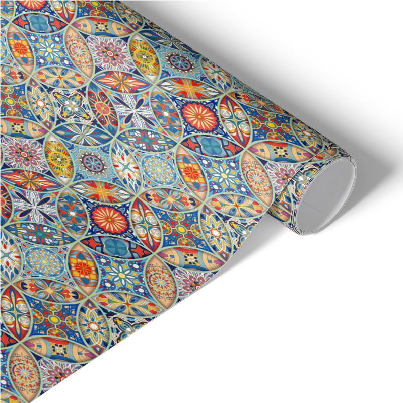 Okleina na Meble Tulup 50x100 cm Barwna mozaika Okleina Na Biurko I Regał 1 rol.