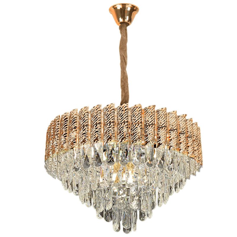 Lampa Sufitowa Wisząca Toolight G054-Cp Złoty