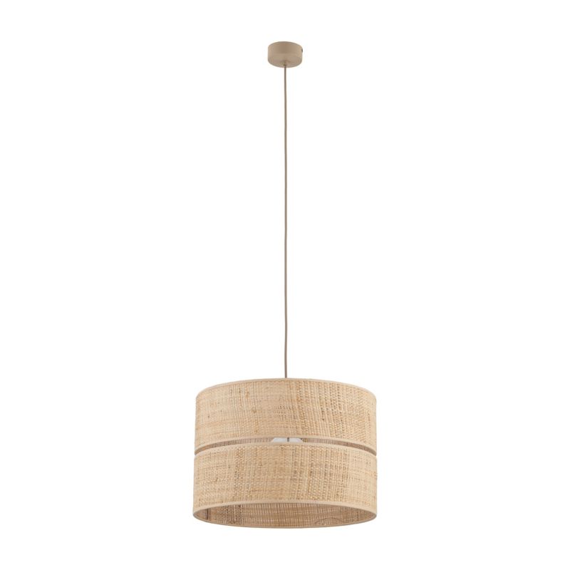 Lampa Wisząca TK Lighting Calma Boho Rafia Naturalna 1Xe27 38cm -1szt.