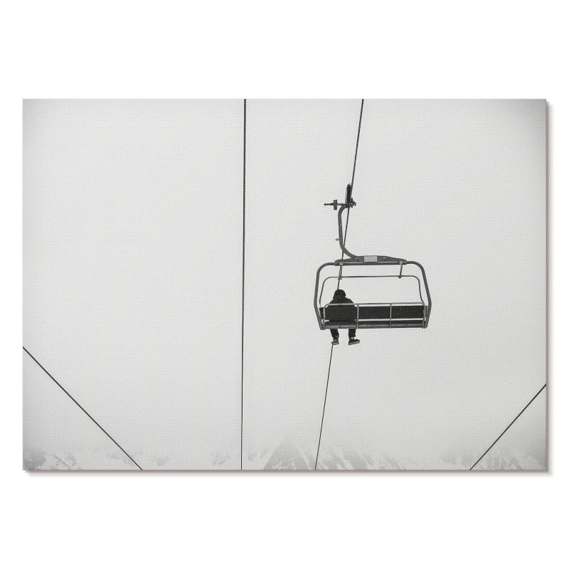 Obraz Plakat Canvas Tulup 59,4x42 cm (A2) Zimowa kolejka Do salonu, biura, sypialni 1 szt.