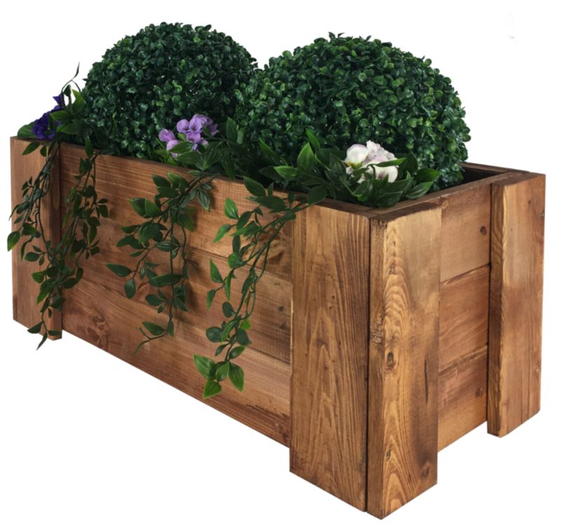 Skrzynia drewniana MODO24 zielnik EKO 30x60x30 cm kolor brązowy 1 szt.