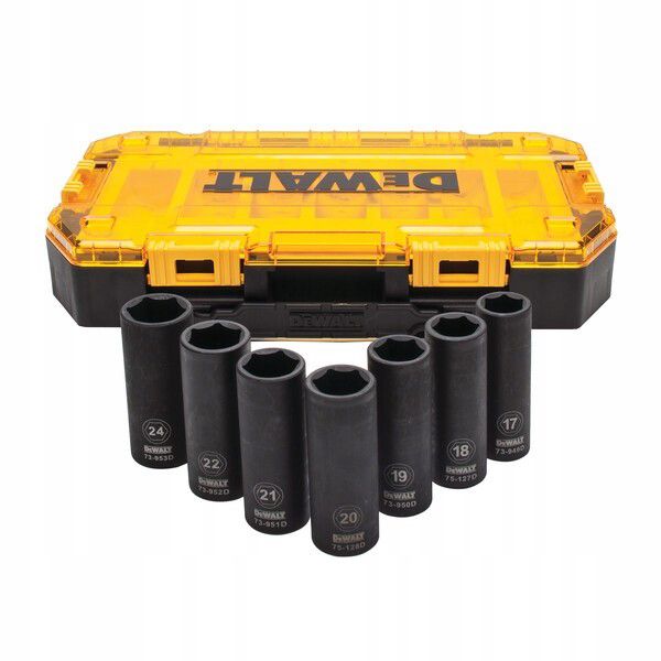 Zestaw nasadek udarowych DeWalt sześciokątnych 1/2'' 7el 1szt