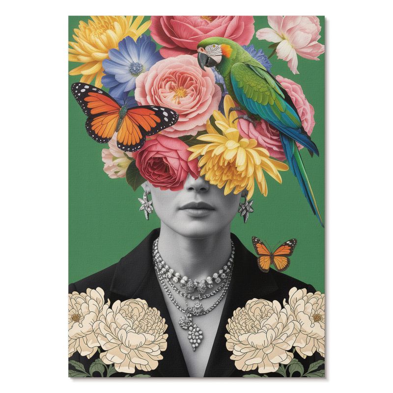 Plakat na Płótnie Tulup 59,4,x84 cm (A1) Kwiatowa wizja Do sypialni, salonu, 1 szt.