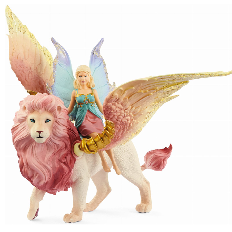 Schleich Bayala Elf na skrzydlatym lwie 70714