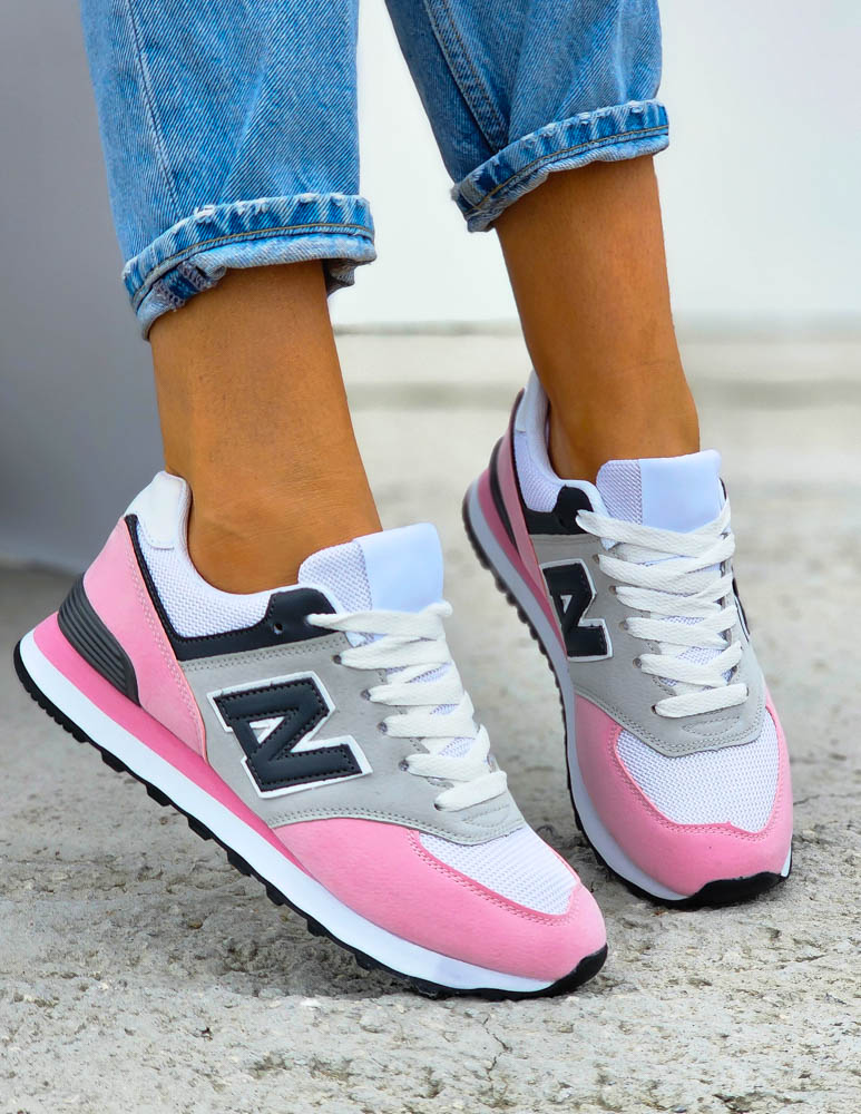Biało-Różowe Buty Sportowe Damskie New Blanced She