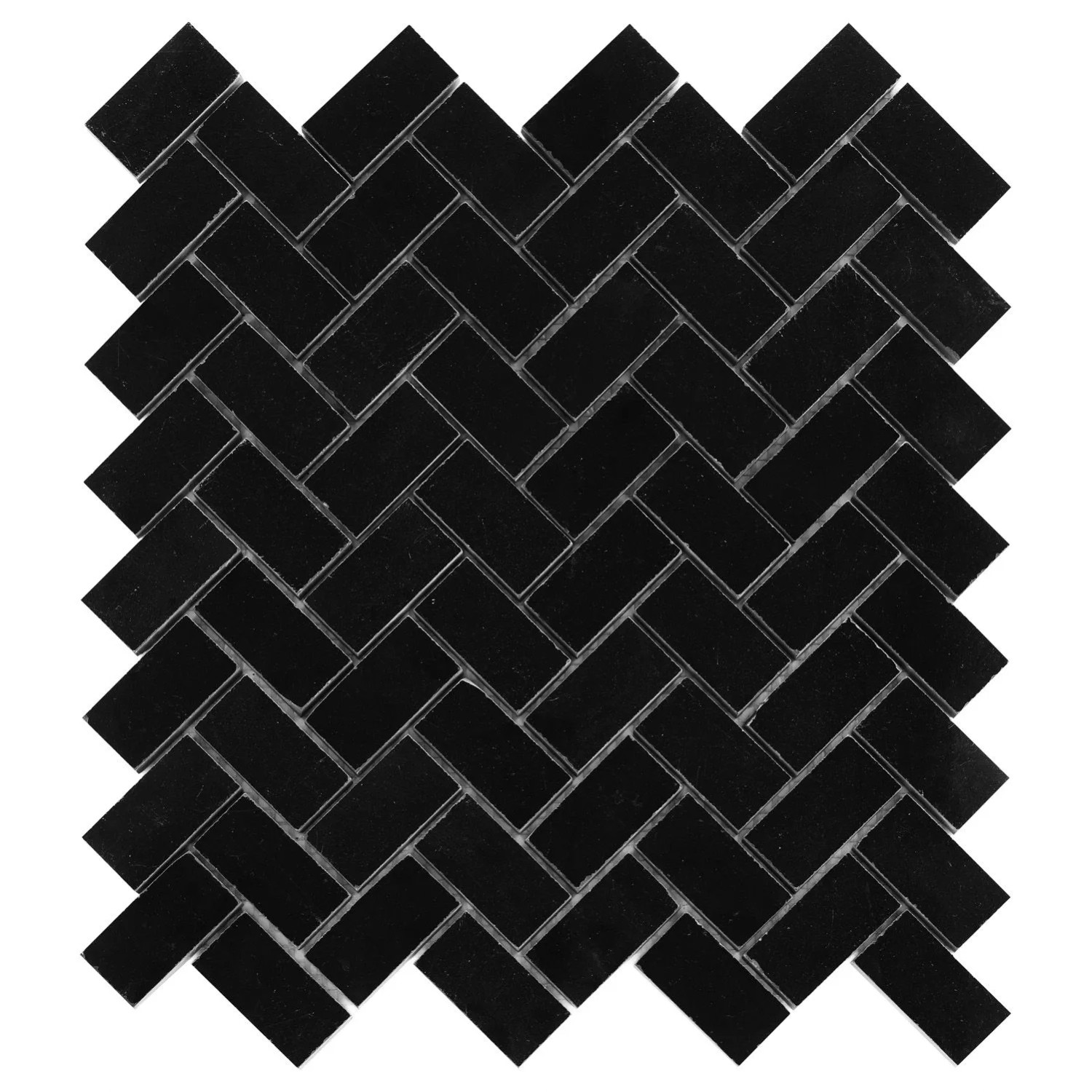 Mozaika Pure black herringbone 28,5 x 30,5 cm
