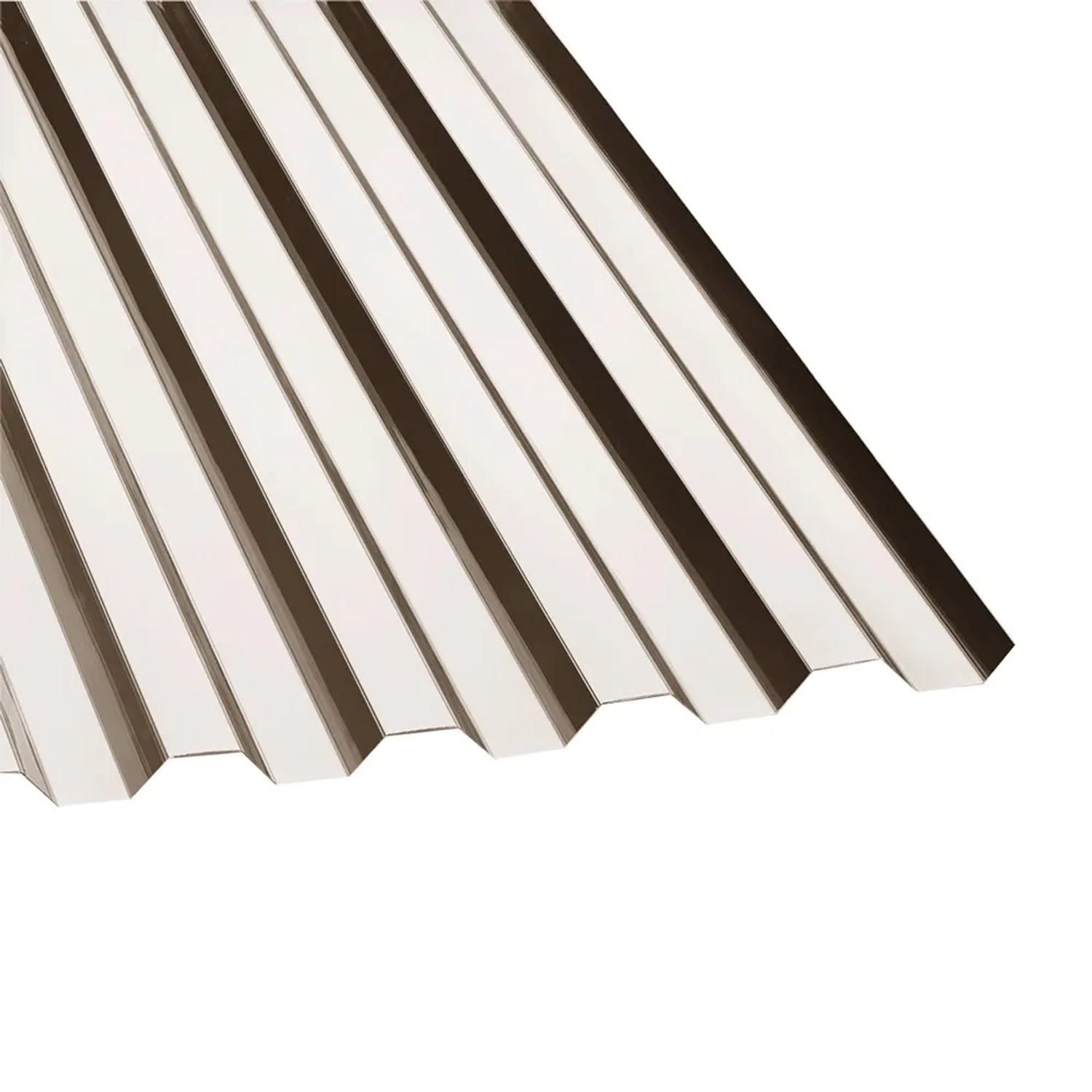 Gutta Płyta trapezowa Guttagliss PVC brązowa 250 cm x 90 cm
