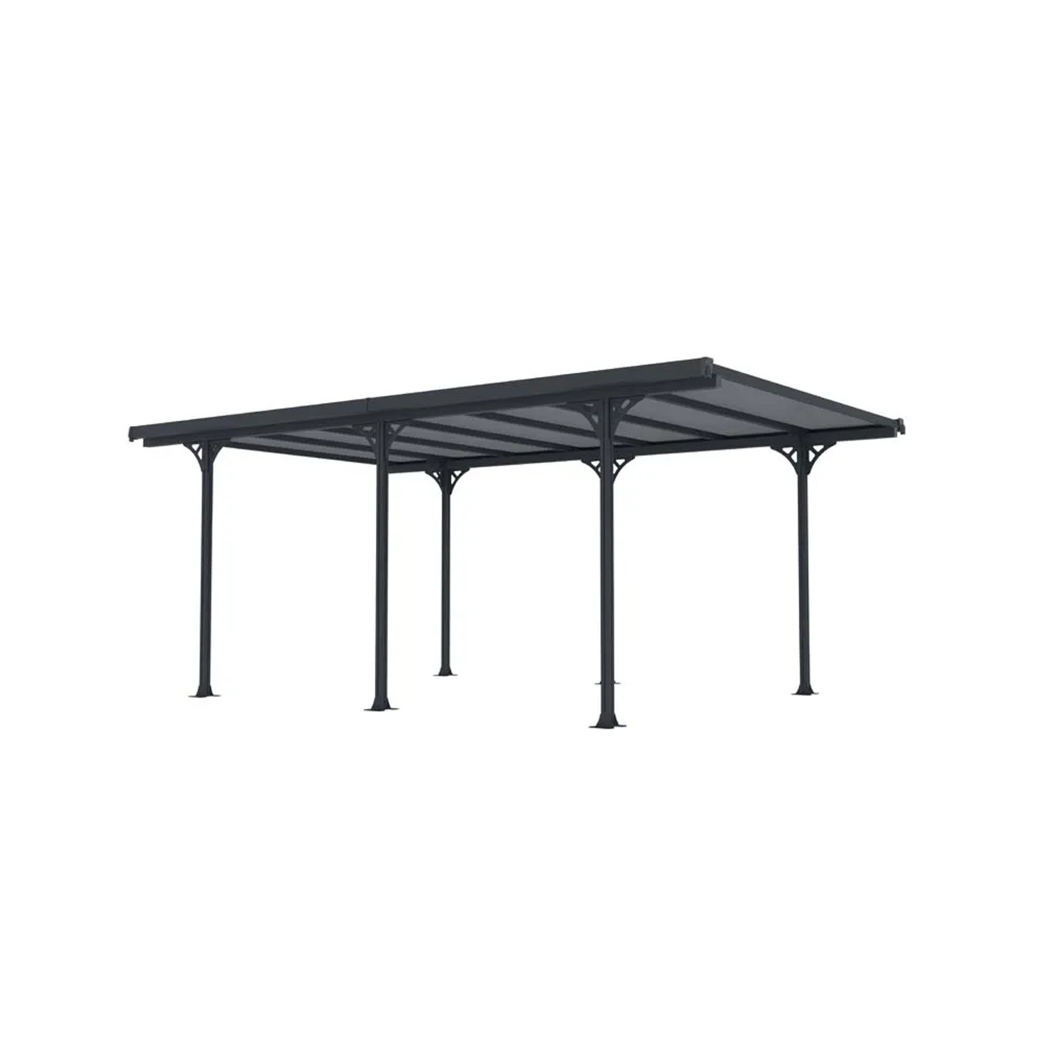 Vimar Wiata garażowa ALU antracyt pojedyncza zadaszona - 502x313, wys. 205 cm