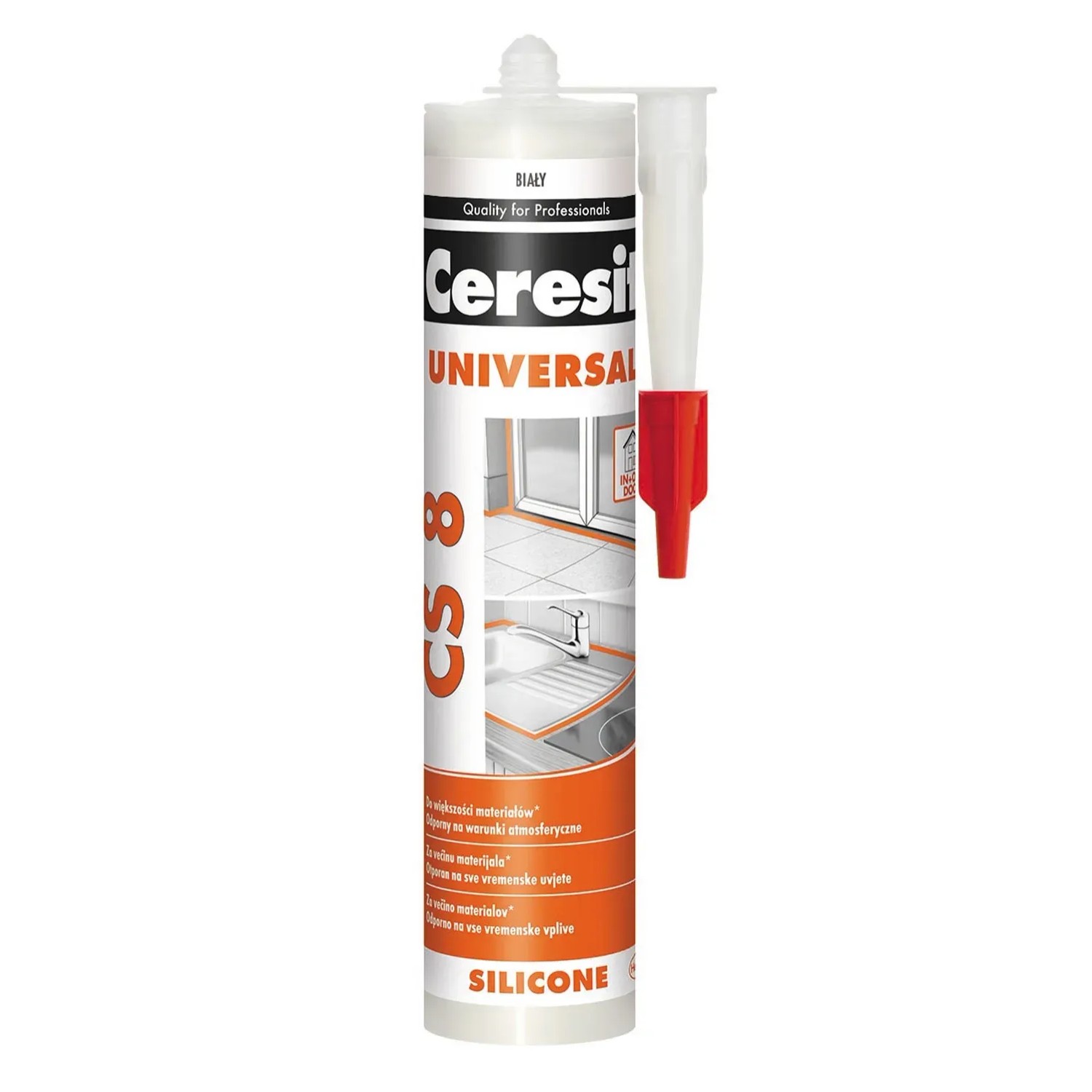 Ceresit Silikon uniwersalny CS8 biały, 280 ml
