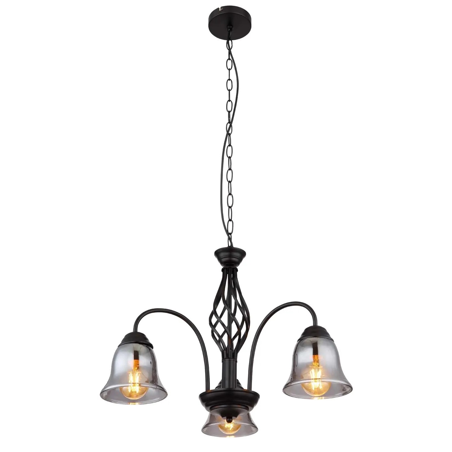 Globo Lampa wisząca GONNY 3xE27 60W czarna