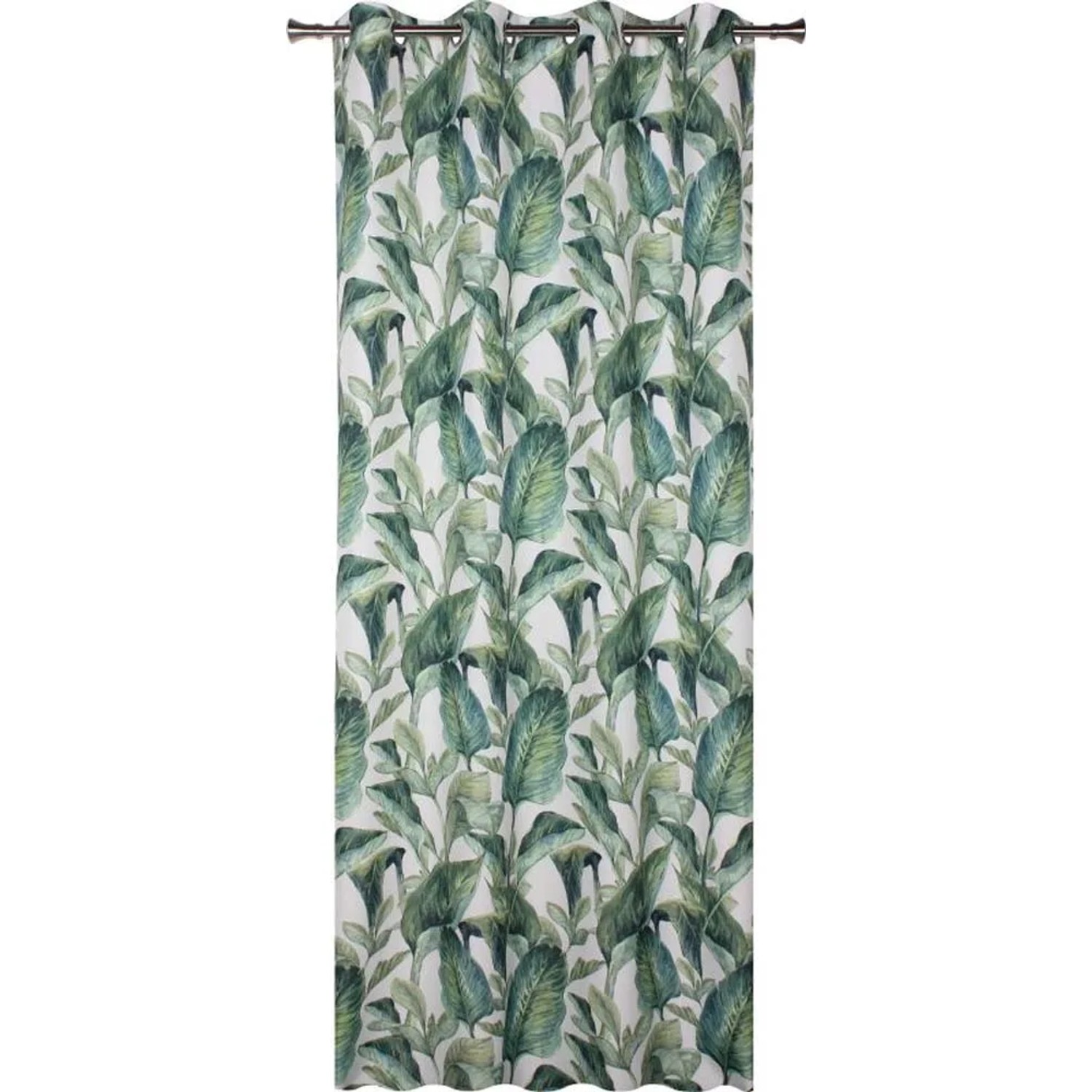 Zasłona CALATEA na przelotkach 140 cm x 250 cm zielona