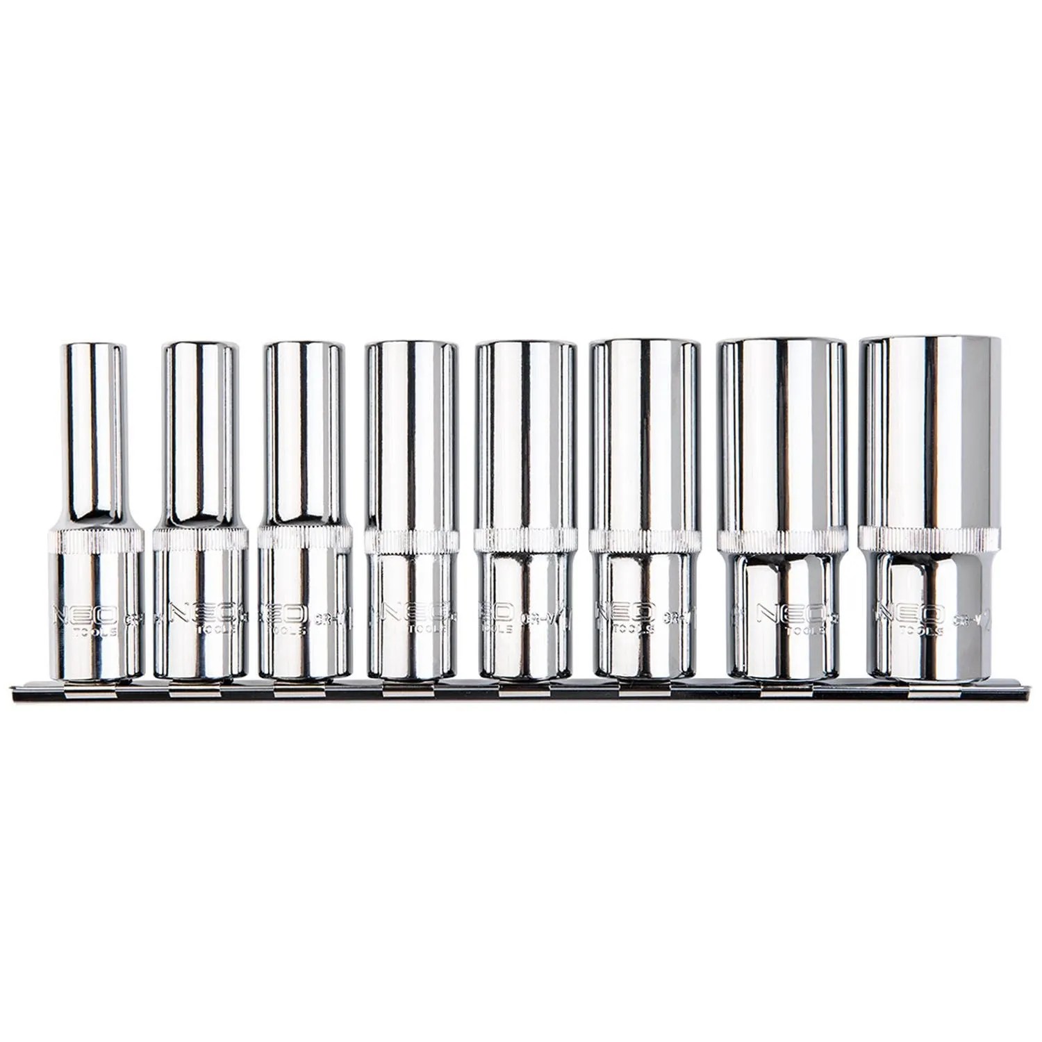 Neo Tools Zestaw nasadek Spline 1/2" długich - 8 szt.