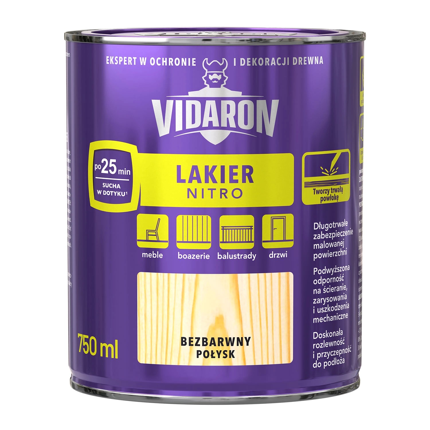 Vidaron Lakier Nitro bezbarwny połysk 0,75L